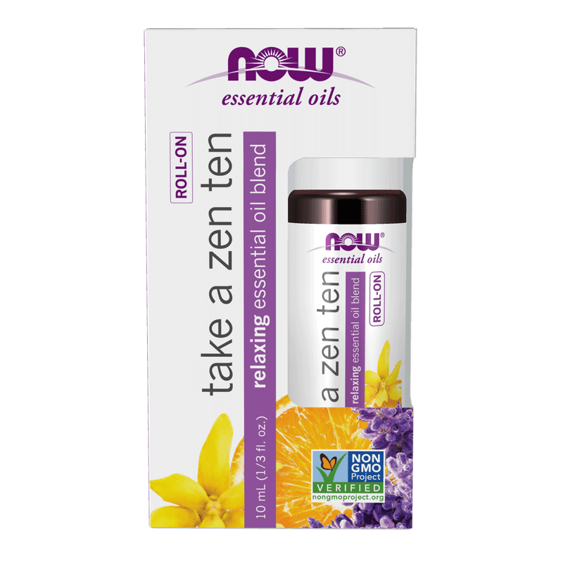 NOW Take a Zen Ten Blend Roll-On 10mL - Five Natural