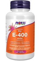 NOW Vegetarian Dry E-400 IU 100 Veg Capsules - Five Natural