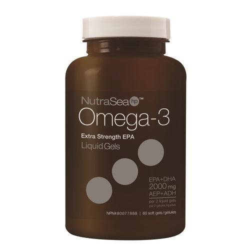 NutraSea HP Omega-3 Extra Strength EPA Fresh Mint 60 Softgels - Five Natural