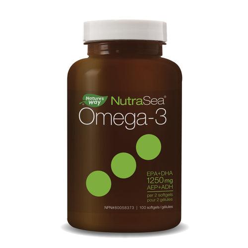 NutraSea Omega-3 Fresh Mint 100 Softgels - Five Natural