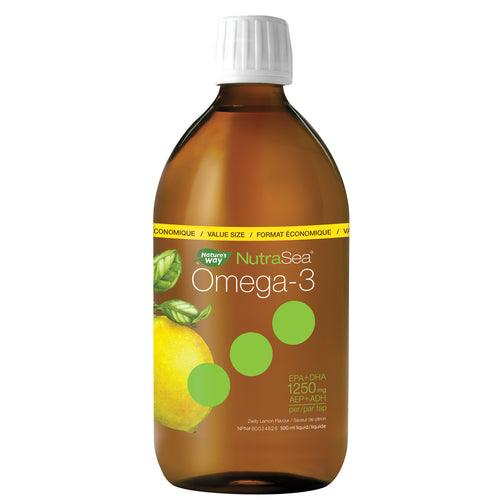 NutraSea Omega-3 Lemon 500mL - Five Natural