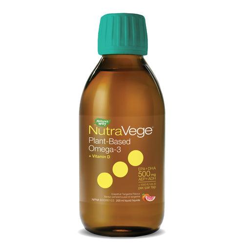 NutraVege Omega-3 +D Plant Based Grapefruit Tangerine 200mL - Five Natural