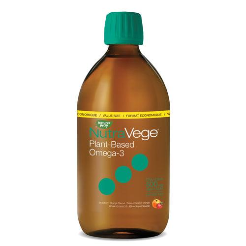NutraVege Omega-3 Plant Based Strawberry Orange 500mL - Five Natural