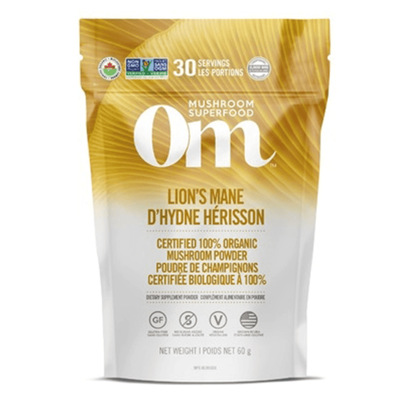 OM Mushroom Lion's Mane Mushroom Powder 60g - Five Natural