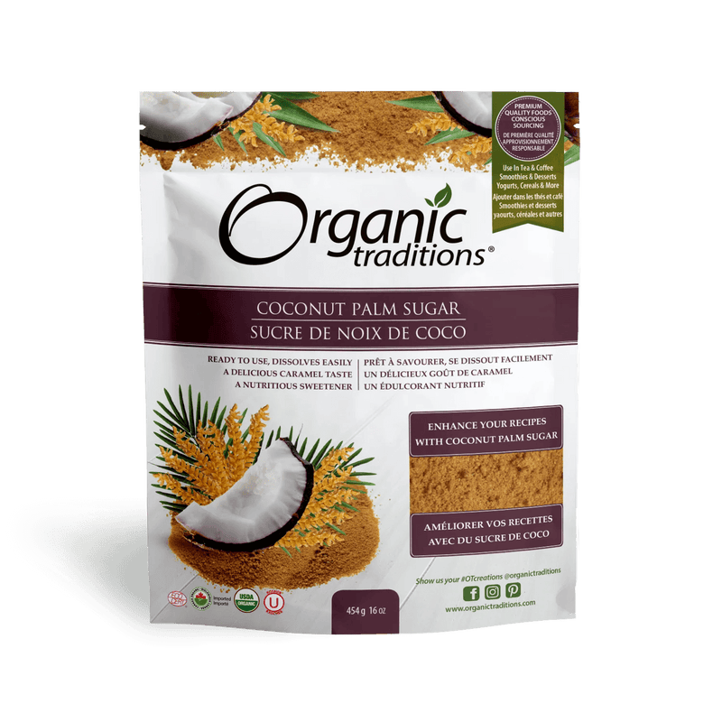 Organic Traditions Coconut Palm Sugar 454g - Five Natural