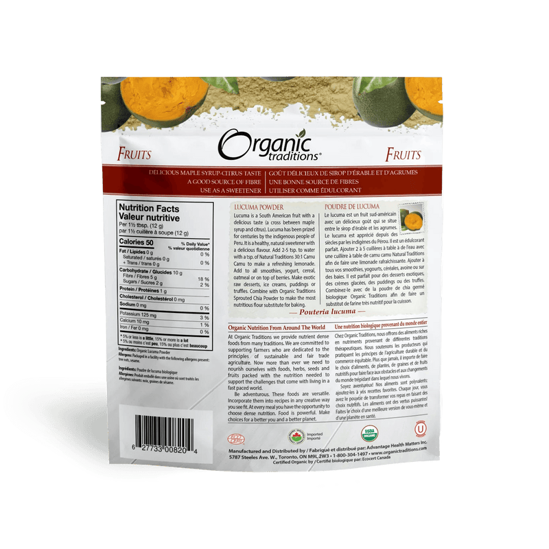Organic Traditions Lucuma Powder 200g - Five Natural