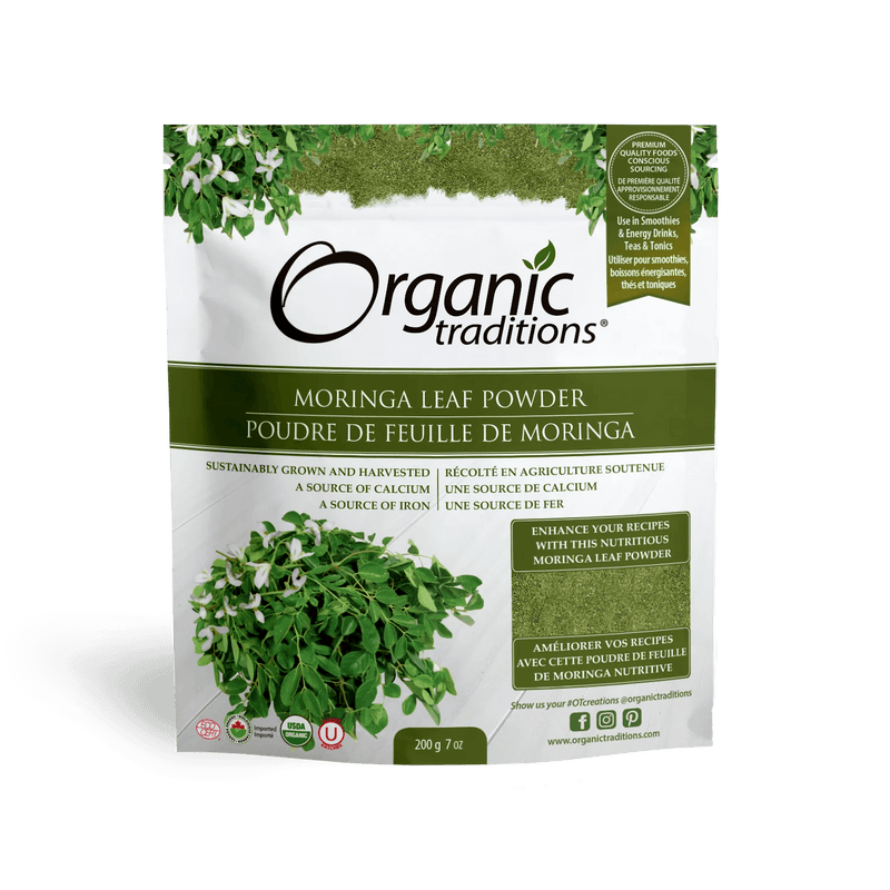 Organic Traditions Moringa Leaf Powder 200g - Five Natural