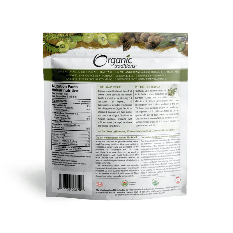 Organic Traditions Triphala Powder 200g - Five Natural