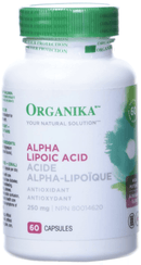 Organika Alpha Lipoic Acid (High Potency) 250mg 120 Capsules - Five Natural