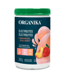 Organika Electrolytes + Enhanced Collagen Juicy Strawberry Peach 360g - Five Natural
