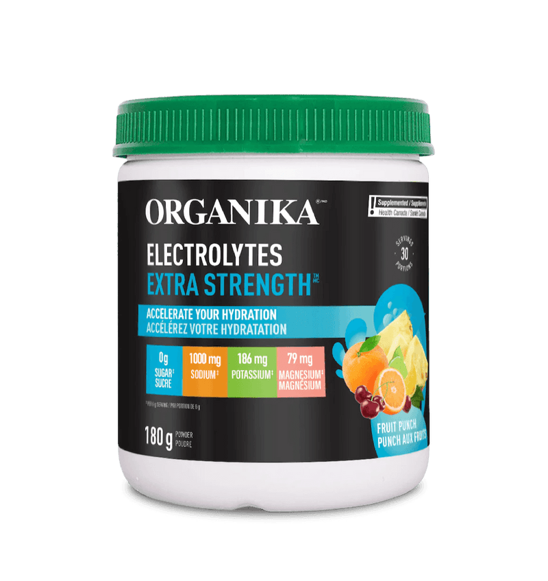 Organika Electrolytes Extra Strength Fruit Punch 180g - Five Natural