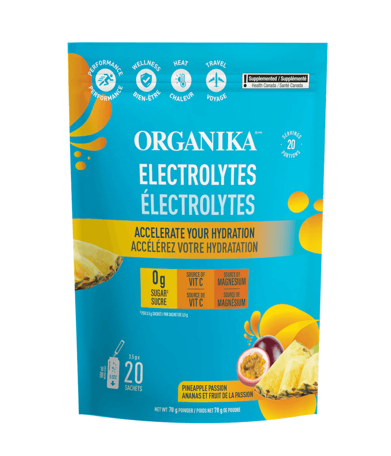 Organika Electrolytes Pineapple Passion 3.5g x20 Sachets - Five Natural