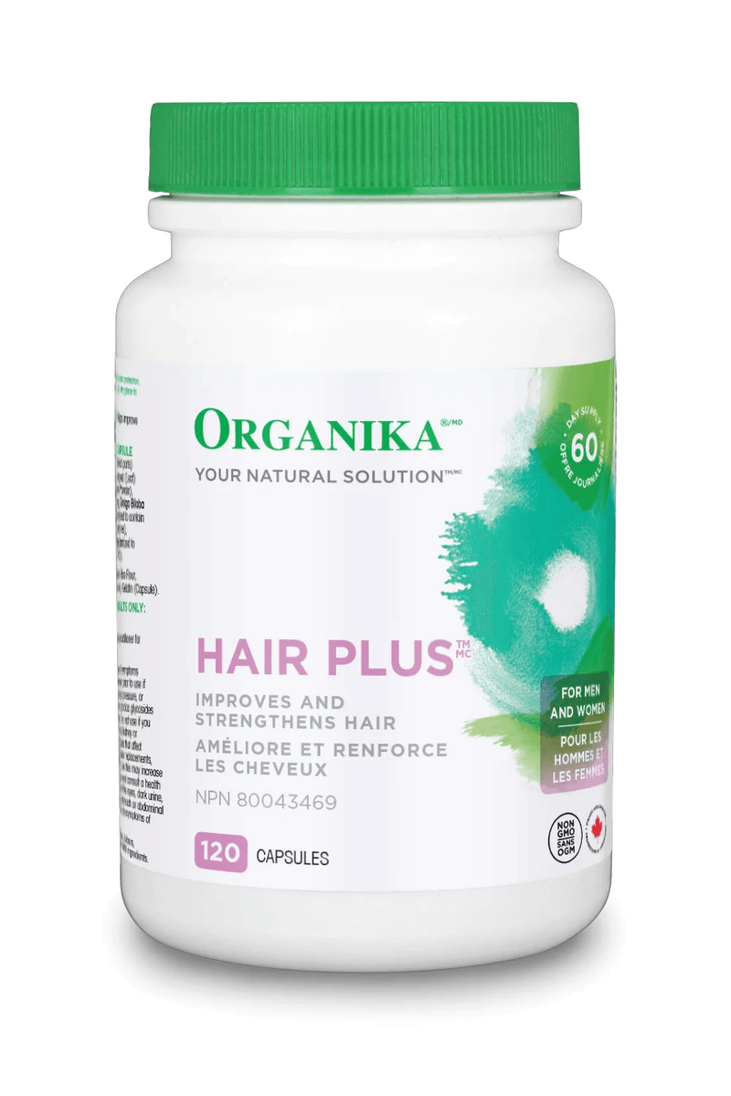 Organika Hair Plus 480mg 120 Capsules - Five Natural