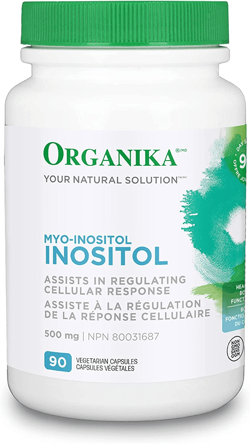 Organika Inositol (Myo-Inositol) 500mg 90 Veg Capsules - Five Natural