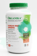 Organika Korean Red Ginseng 500mg 200 Capsules - Five Natural