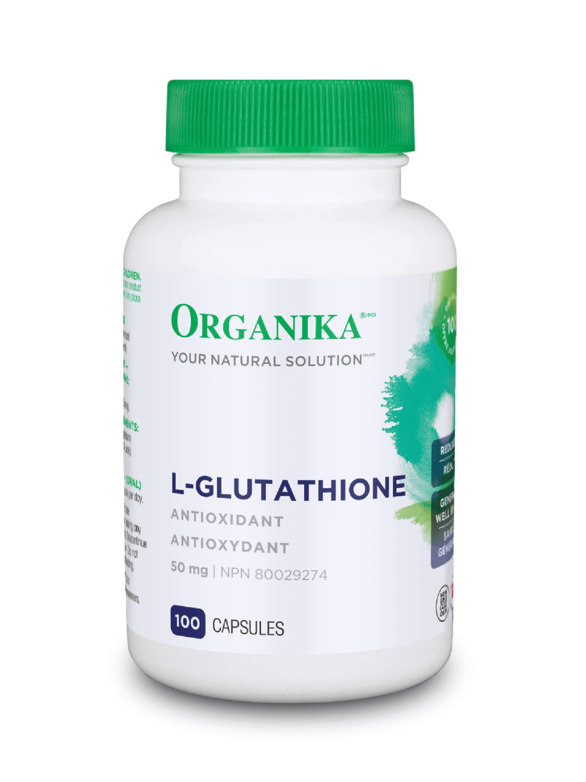 Organika L-Glutathione 50mg 100 Capsules