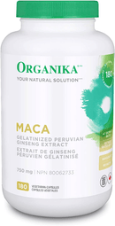 Organika Maca 750mg 180 Veg Capsules - Five Natural