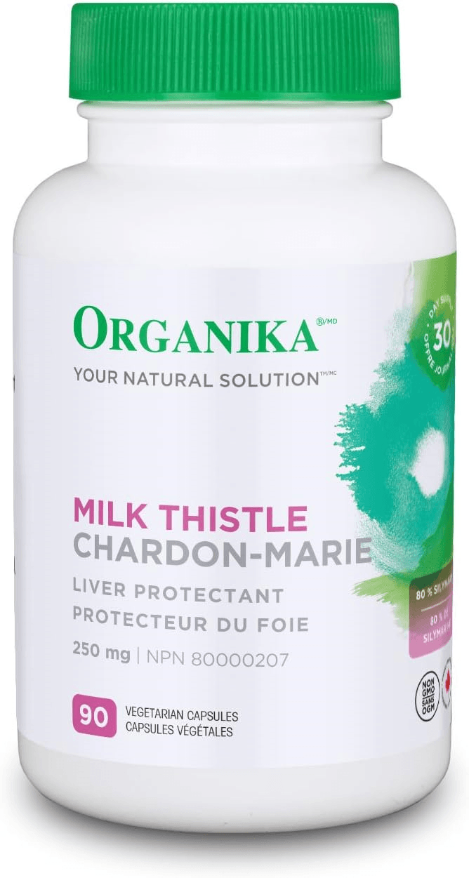 Organika Milk Thistle 250mg 90 Veg Capsules - Five Natural