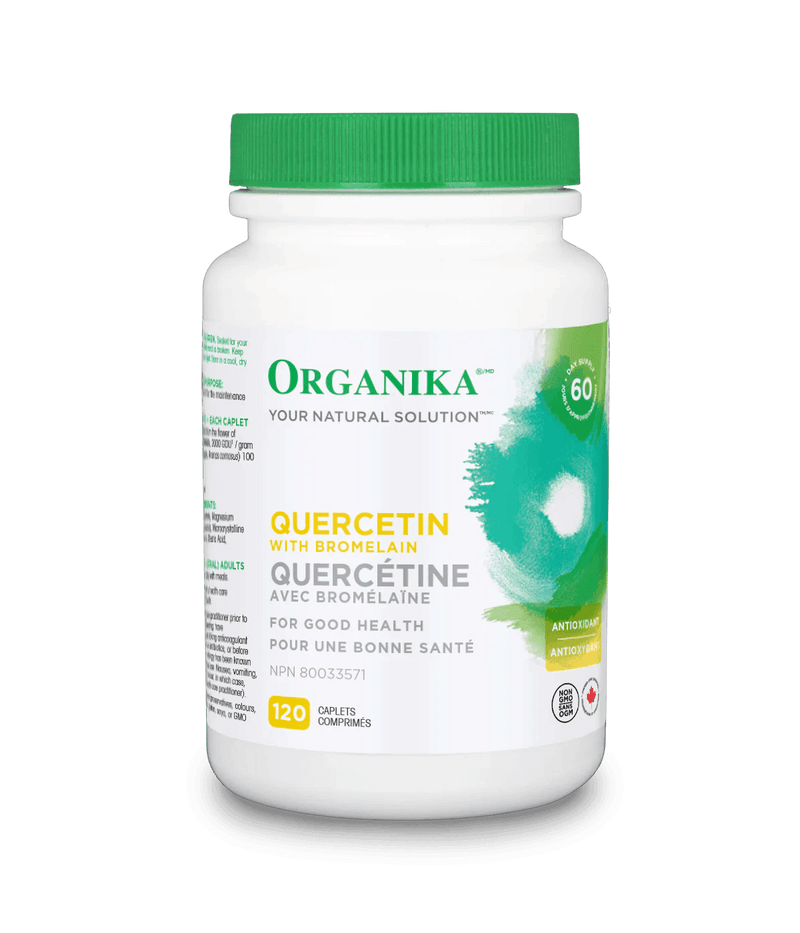 Organika Quercetin With Bromelain 500mg 120 Caplets - Five Natural