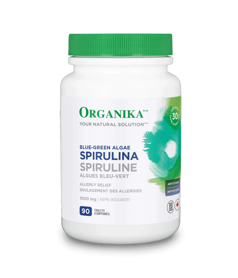 Organika Spirulina 1000mg 90 Tablets - Five Natural