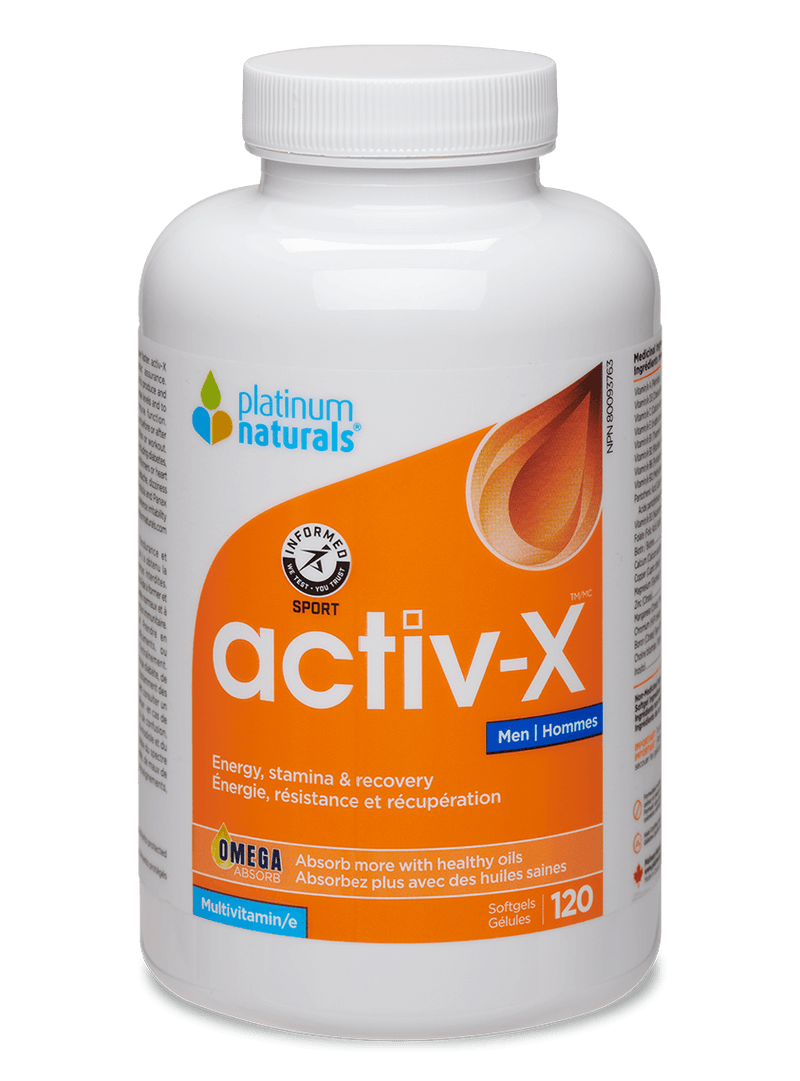 Platinum Naturals Activ-X™ For Men 120 Softgels - Five Natural