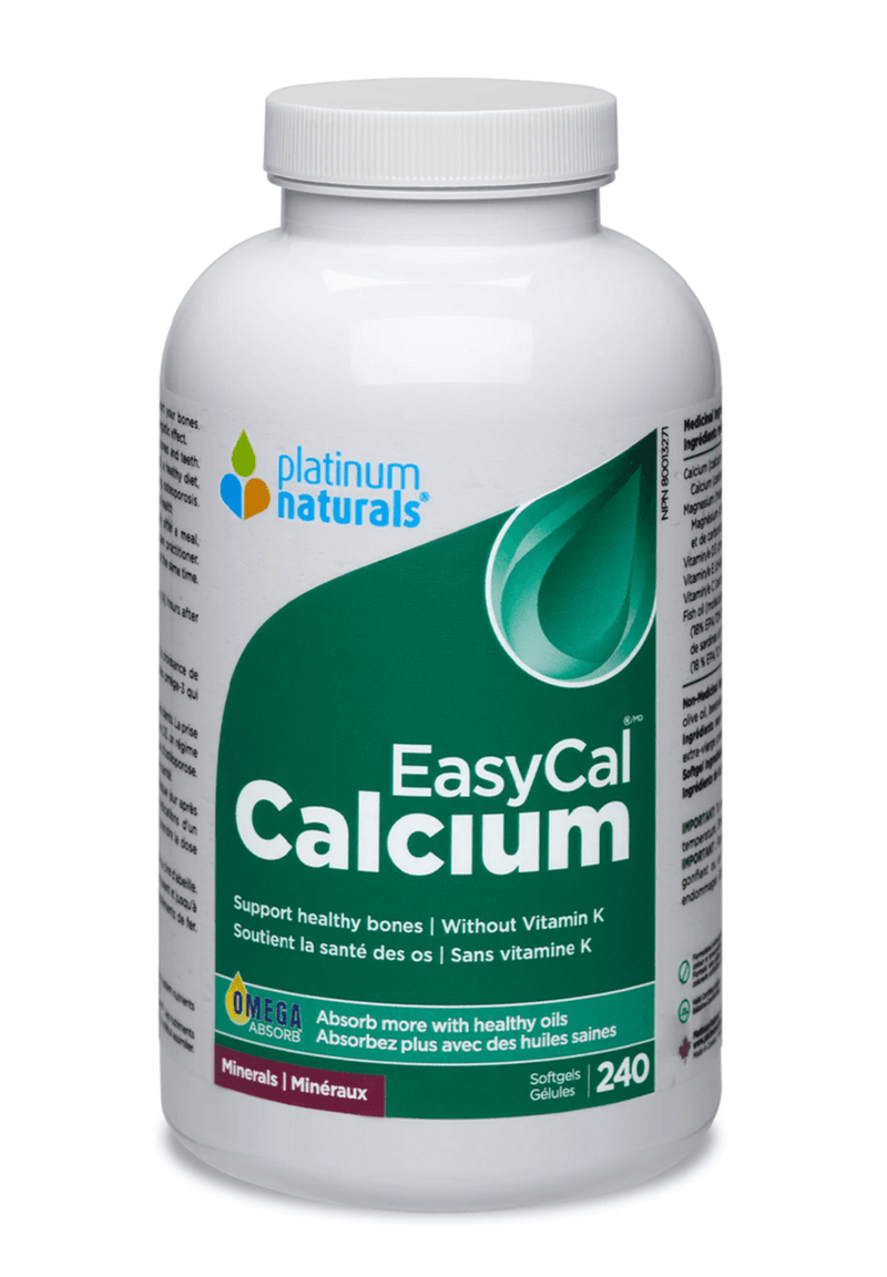 Platinum Naturals Easycal® Calcium 240 Softgels - Five Natural