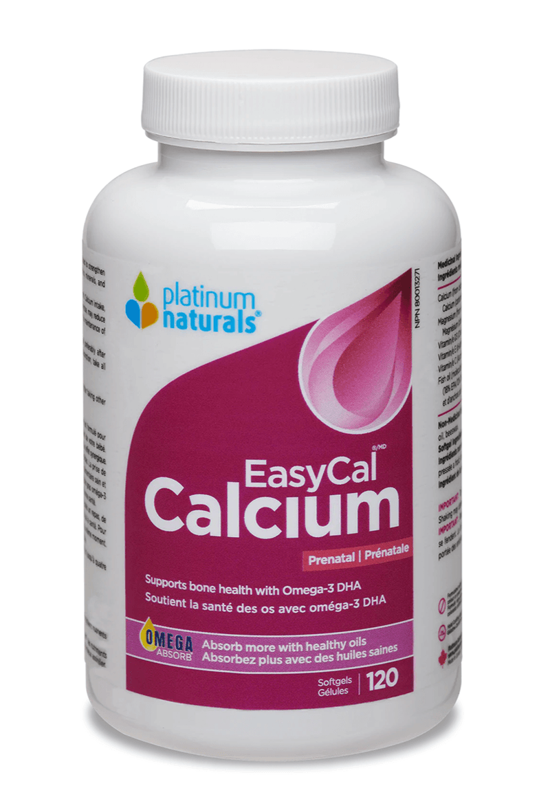 Platinum Naturals Prenatal Easycal® Calcium 120 Softgels - Five Natural