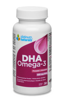 Platinum Naturals Prenatal Omega-3 DHA 30 Softgels - Five Natural