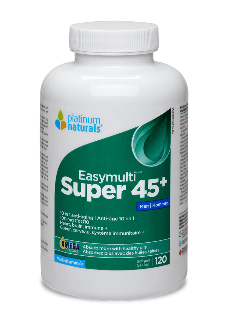 Platinum Naturals Super Easymulti® 45+ For Men 120 Softgels - Five Natural