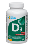 Platinum Naturals Vitamin D3 2500IU Extra Strength 500 Softgels - Five Natural