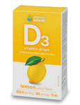 Platinum Naturals Vitamin D3 Drops 1000IU Lemon 15mL - Five Natural
