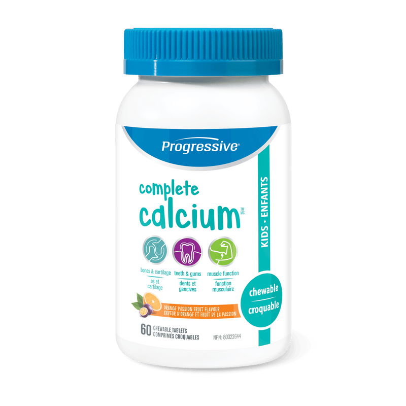 Progressive Calcium Kids - Orange Chewable 60 Tablets - Five Natural