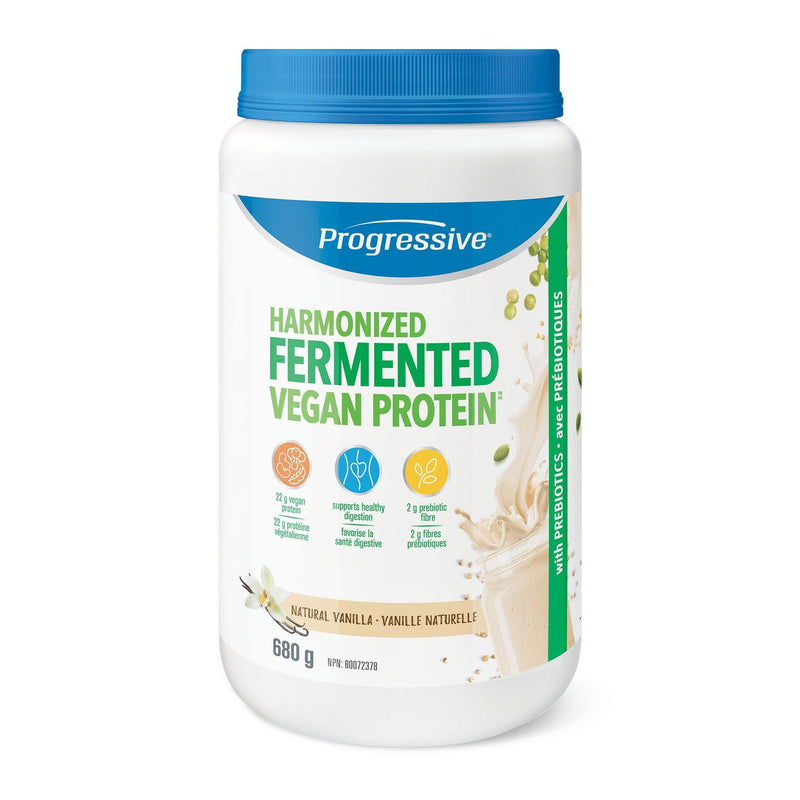 Progressive Harmonized Fermented Vegan Protein - Vanilla 680g Powder - Five Natural