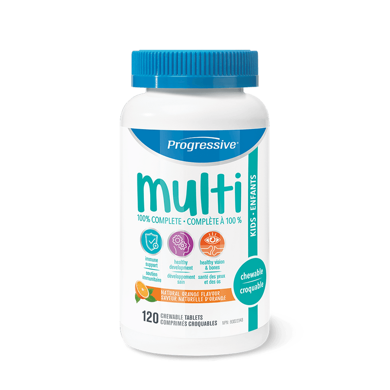 Progressive Multi Kids - Orange Chewable 120 Tablets - Five Natural