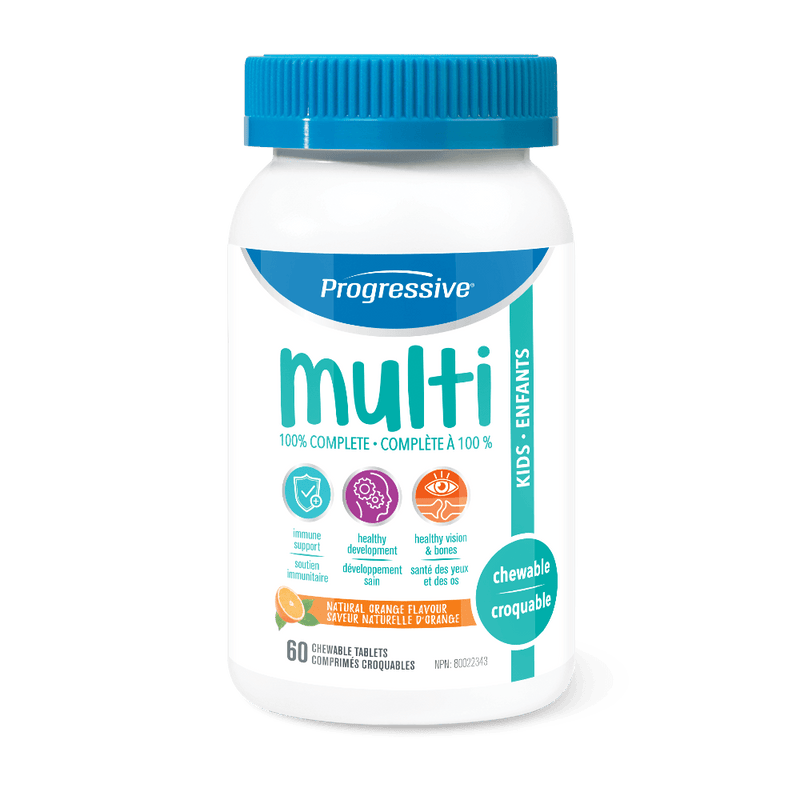 Progressive Multi Kids - Orange Chewable 60 Tablets - Five Natural