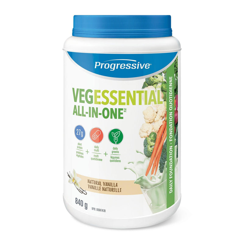 Progressive VegEssential - Vanilla 840g Powder - Five Natural