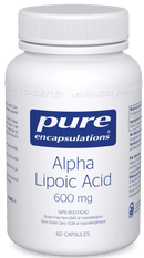 Pure Encapsulations Alpha Lipoic Acid 600mg 60 Capsules - Five Natural