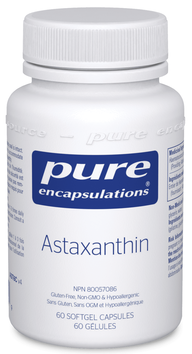 Pure Encapsulations Astaxanthin 60 Capsules - Five Natural