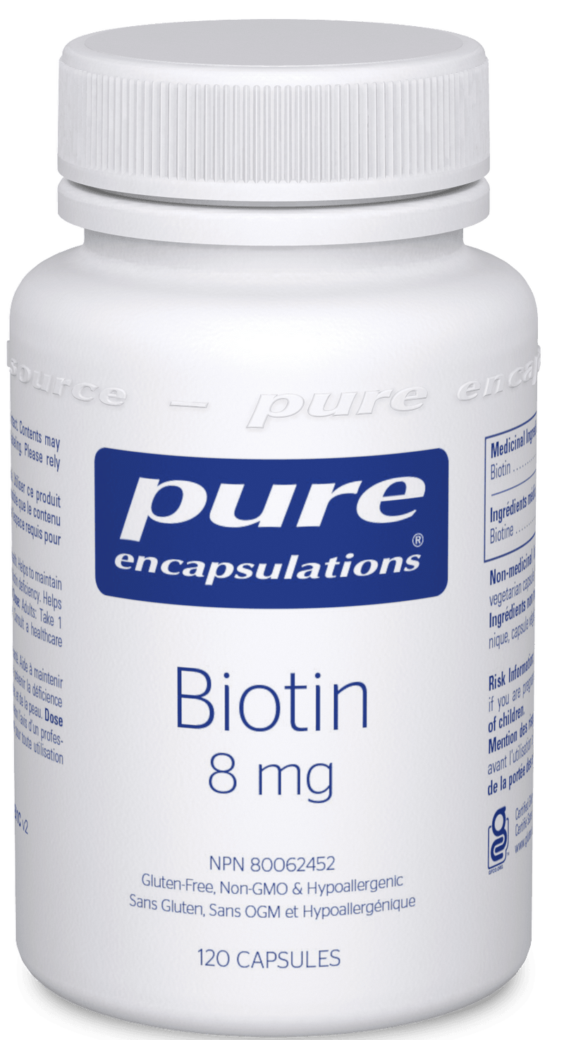 Pure Encapsulations Biotin 8mg 120 Capsules - Five Natural