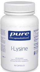 Pure Encapsulations L-Lysine 90 Capsules - Five Natural