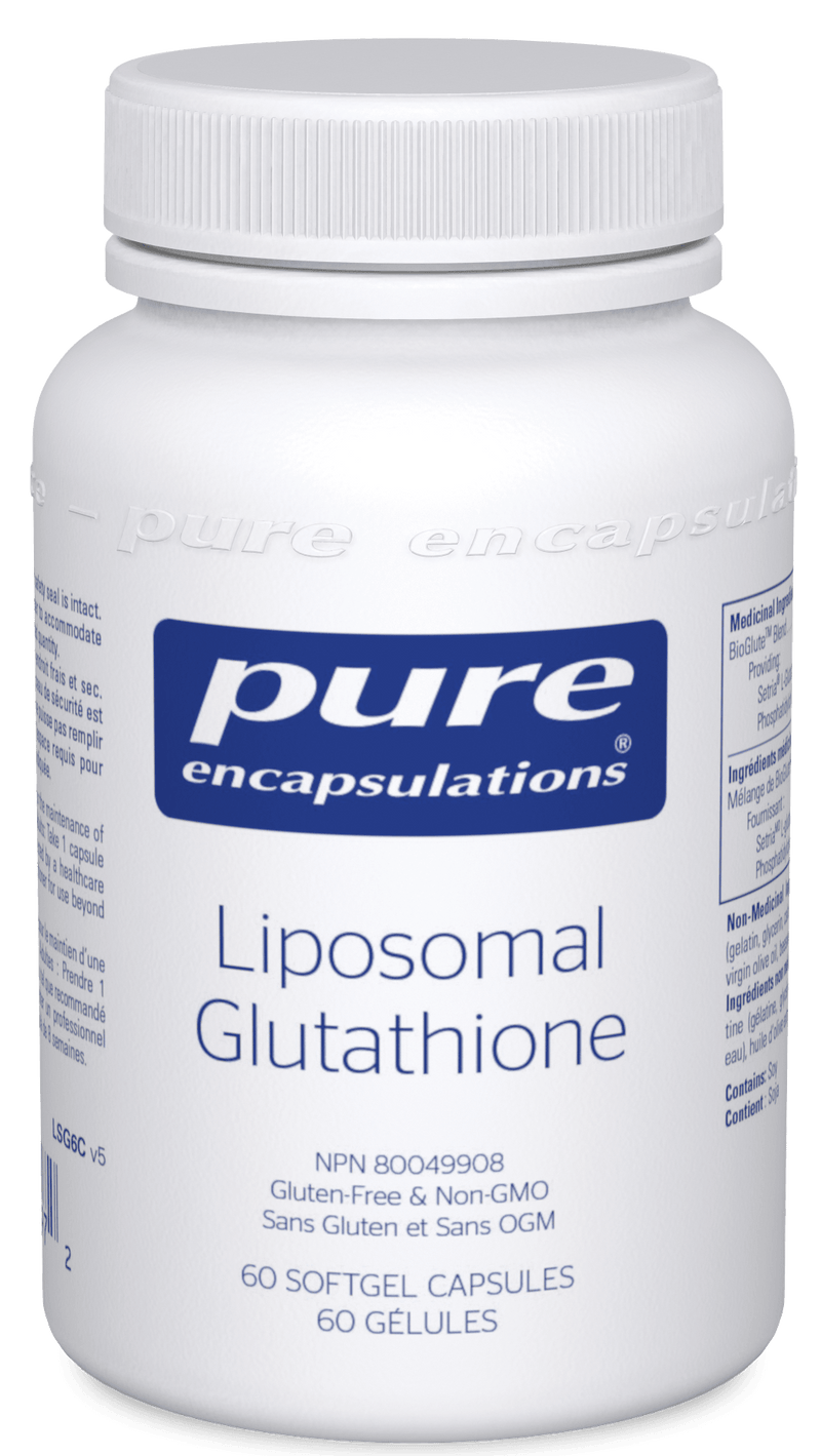 Pure Encapsulations Liposomal Glutathione 60 Capsules - Five Natural