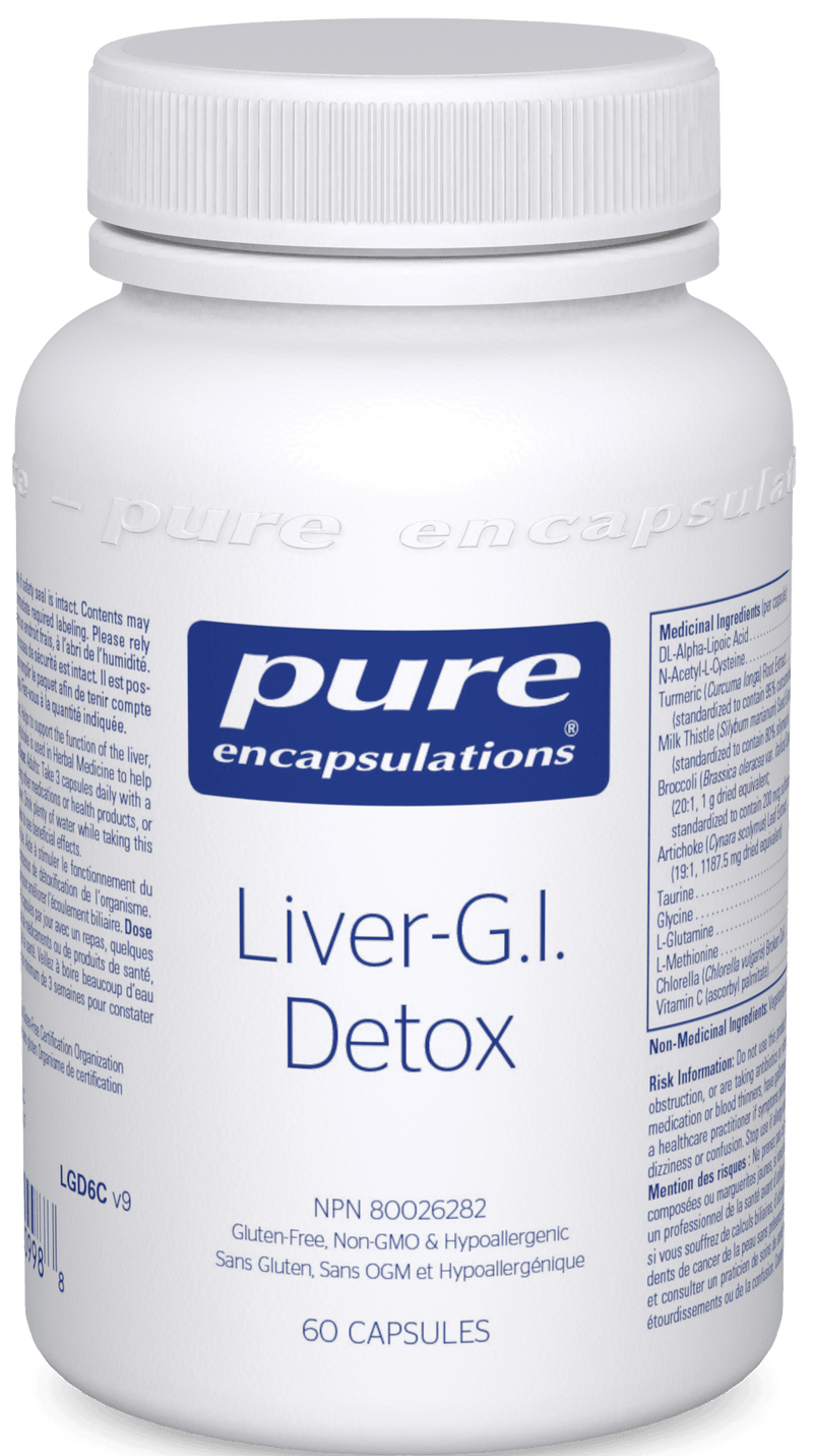 Pure Encapsulations Liver-G.I. Detox 60 Capsules - Five Natural