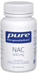 Pure Encapsulations NAC 600mg 90 Capsules - Five Natural