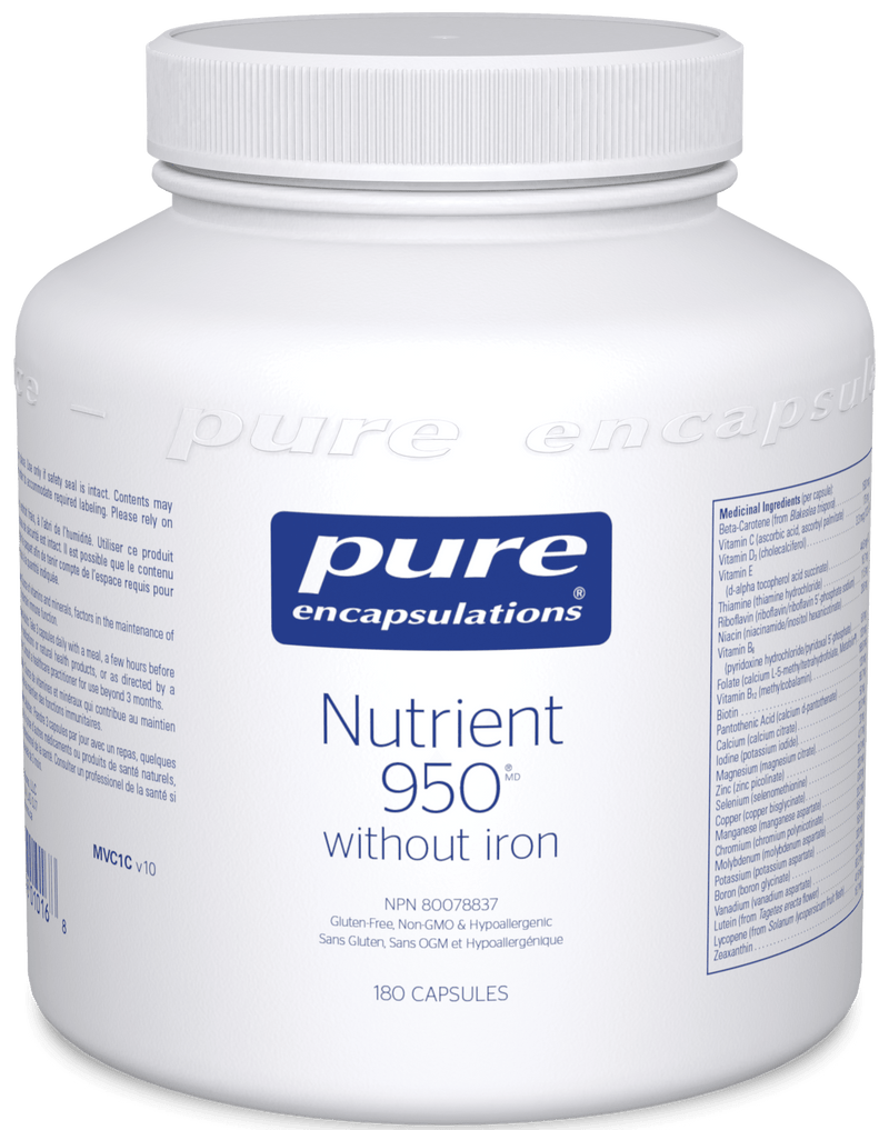 Pure Encapsulations Nutrient 950® without Iron 180 Capsules - Five Natural
