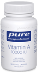 Pure Encapsulations Vitamin A 10 000 IU 120 Capsules - Five Natural
