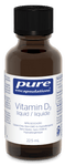 Pure Encapsulations Vitamin D3 liquid 22.5mL - Five Natural