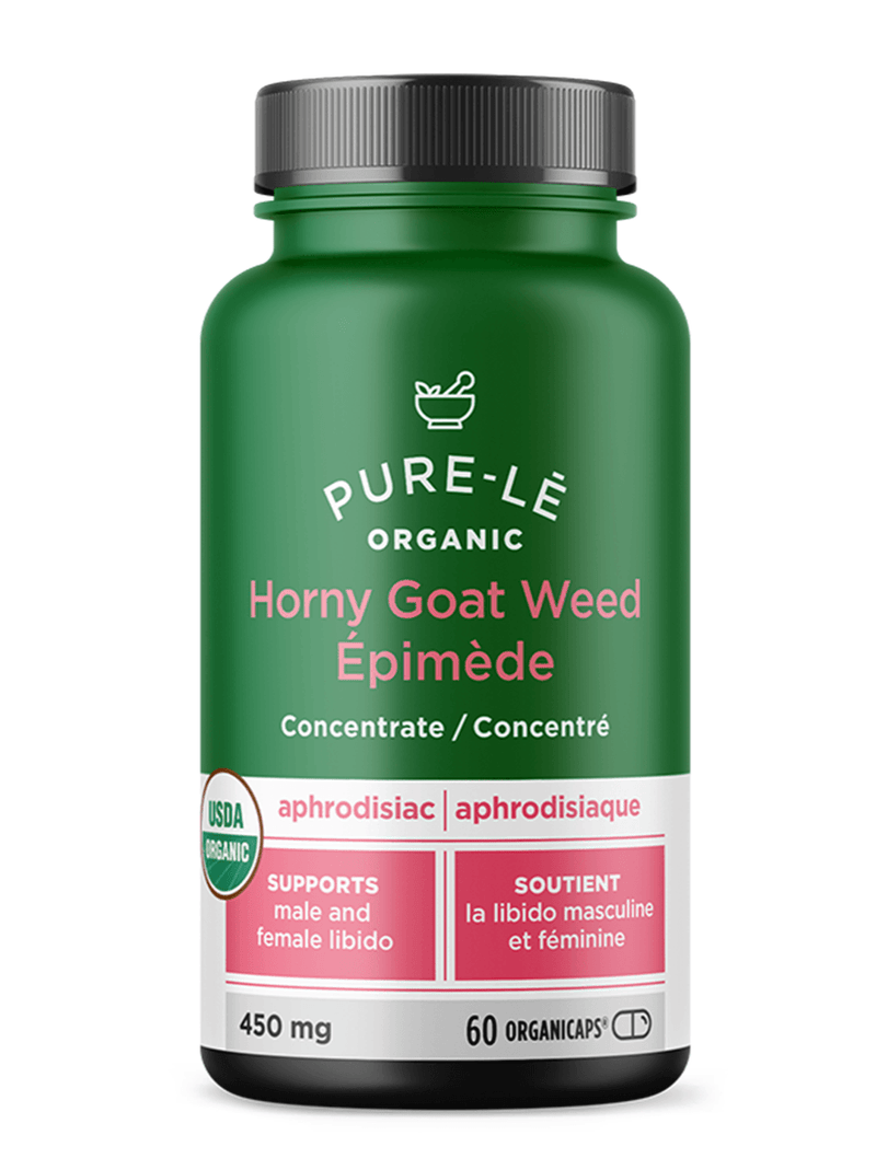 Pure-le Organic Horny Goat Weed Organicaps 60 Capsules - Five Natural