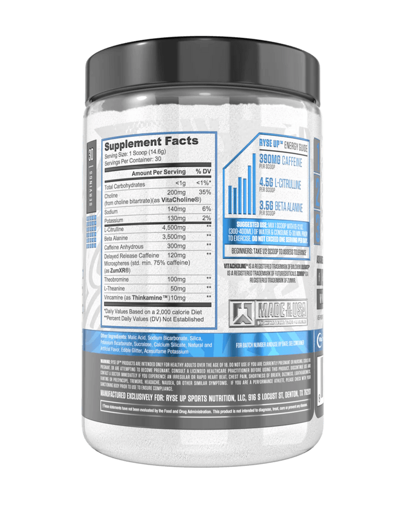 Ryse Loaded Pre - Freedom Rocks 30 Servings - Five Natural