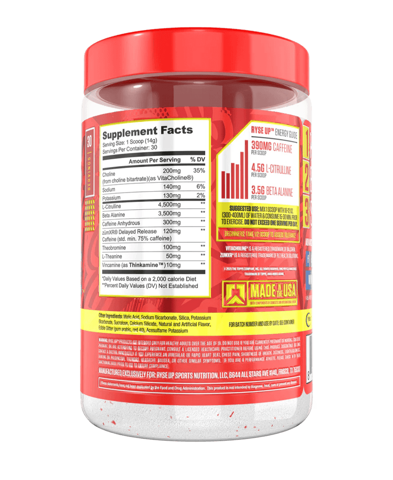 Ryse Loaded Pre - Ring Pop 30 Servings - Five Natural