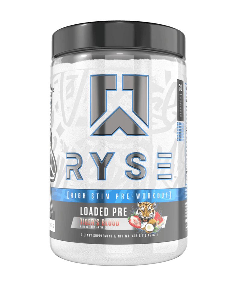 Ryse Loaded Pre - Tiger's Blood 30 Servings - Five Natural